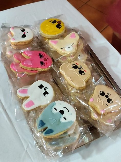 #skz #cookies #skzoo #stayday #straykids Skz Cupcakes, Skz Birthday Ideas, Skz Birthday Party Ideas, Straykids Birthday Cake, Stray Kids Birthday Party Ideas, Skzoo Cake, Skz Cake, Postres Aesthetic, Kpop Food