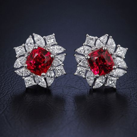 Diamond Jewelry Earrings, Diamond Jewelry Designs, Ruby Earrings, Ruby Jewelry, Emerald Earrings, Color Stone, Diamond Pendant Necklace, Dream Jewelry, Diamond Earrings Studs