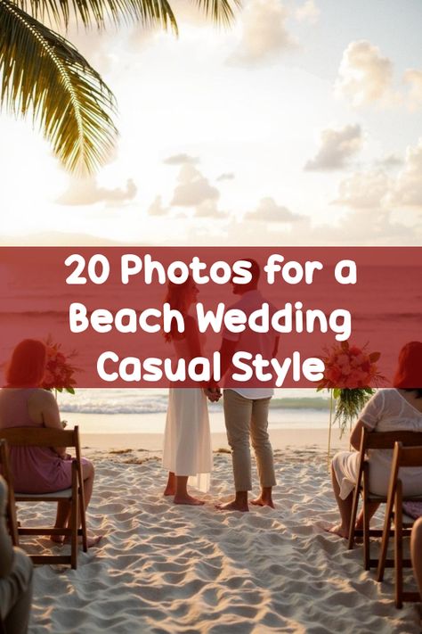 Dreaming of a laid-back yet stunning beach wedding? Did you know that casual ceremonies by the ocean can be just as elegant as traditional ones? Dive into our ultimate guide filled with dreamy seaside inspirations, breezy attire tips, and breathtaking photos. Discover how beach wedding casual can transform your big day into an unforgettable experience. Get inspired with chic ideas and start planning your flawless coastal nuptials today! May Beach Wedding, Groom Beach Attire, Beach Vow Renewal Ideas, Casual Beach Wedding Attire, Wedding Ideas Beach Theme, Beach Wedding Photos Poses, Beach Wedding Picture Ideas, Beach Honeymoon Outfits, Small Beach Wedding Ideas