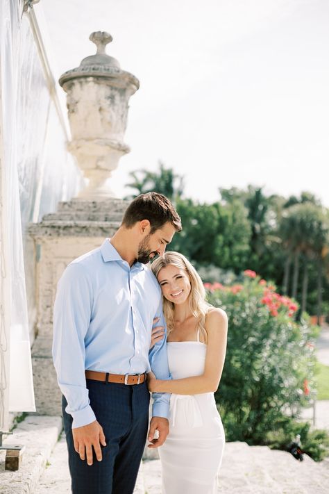 All White Outfit Engagement Photos, Engagement Pictures With Flowers, Detailed Engagement Photos, Photo Ideas For Engagement, Silk Dress Engagement Photos, Posed Engagement Photos, Engagement Photos Southern, May Engagement Pictures Outfits, Soft Romantic Engagement Photos