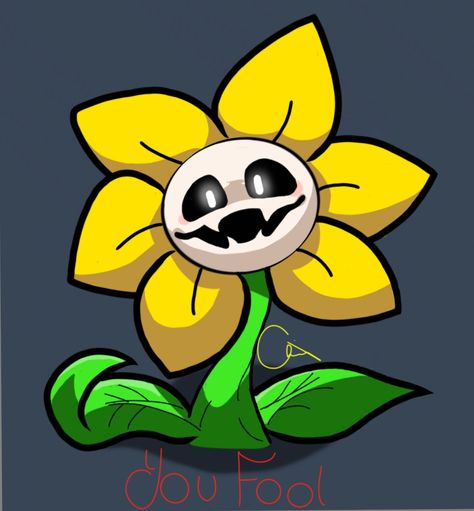 Undertale Flowey Drawing, Flowey Undertale Pfp, Flowey Undertale Fanart, Flowey Fanart, Flower Fanart, Emo Boy Anime, Flower Man, Undertale Flowey, Flowey The Flower