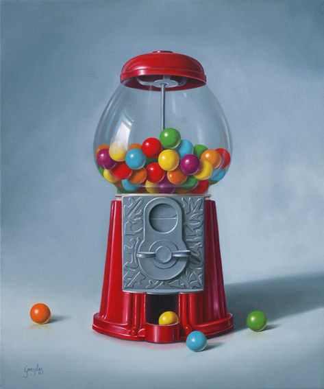 Gumball Machine by George Gonzalez Clay Mation, Candy Drawing, Bubble Gum Machine, Buku Harry Potter, Gumball Machine, Motivational Art, Color Pencil Drawing, Colorful Drawings, Art Sketchbook