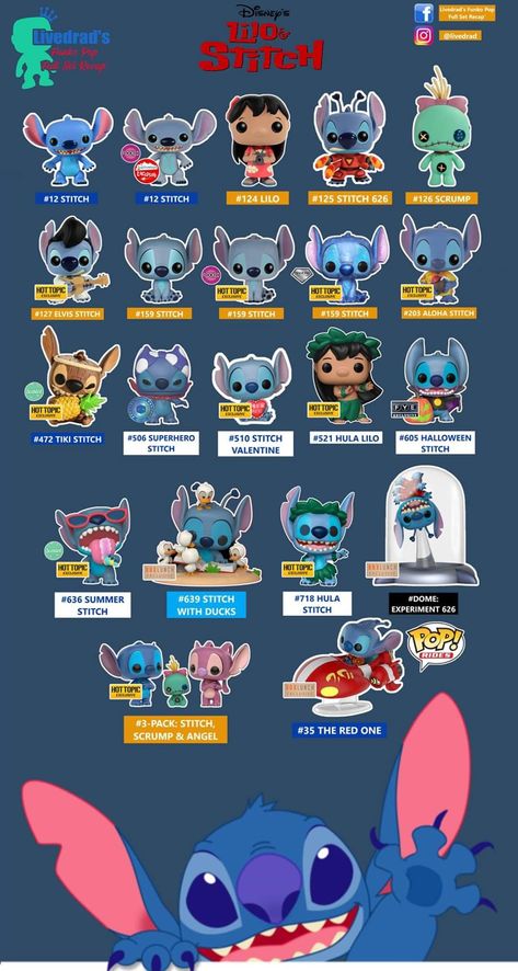 Stitch Funko Pop, Lilo And Stitch Toys, Funko Pop List, Игрушки Funko Pop, Lilo And Stitch Merchandise, Lilo And Stitch Quotes, Funko Pop Dolls, Stitch Stuff, Lilo And Stitch Drawings