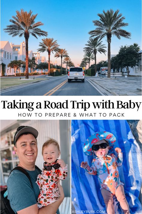 Road Trip With Baby, Baby Road Trip, Car Ride Activities, 7 Month Baby, Baby Vacation, 4 Month Old Baby, Baby Buns, Baby Sunscreen, Family Road Trip