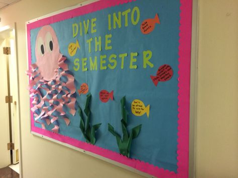 Under The Sea Ra Theme, Sea Bulletin Board Ideas, Fall Door Ideas For Classroom, Under The Sea Bulletin Board Ideas, Fall Door Ideas, Under The Sea Bulletin Board, Door Ideas For Classroom, Beach Bulletin Boards, Sea Bulletin Board