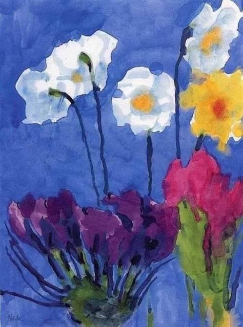 Emile Nolde, Emil Nolde, Flower Artists, San Paolo, Image Paper, Flower Paintings, Old Images, Global Art, Summer Flowers