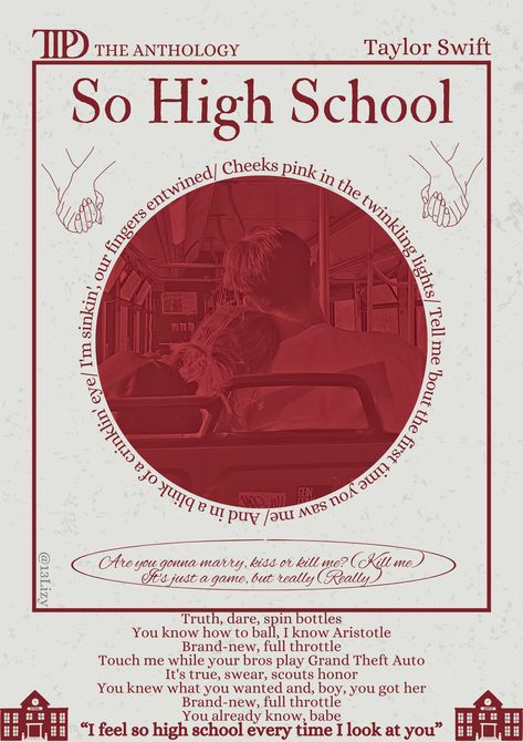 So high school- Taylor Swift- TTPD- the tortured poets department- room poster- poster- music poster So Highschool Taylor Swift, So High School Wallpaper, So High School Taylor Swift Aesthetic, So High School Taylor Swift Wallpaper, Taylor Swift So High School, So High School, So High School Taylor Swift, High School Posters, Ttpd Aesthetic