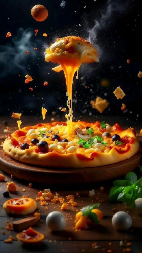 Pizza Images Pictures, Pizza Template, Homemade Italian Pizza, Chef Tattoo, Neopolitan Pizza, Food Videography, Craving Pizza, Gourmet Dinner, Food Advertising