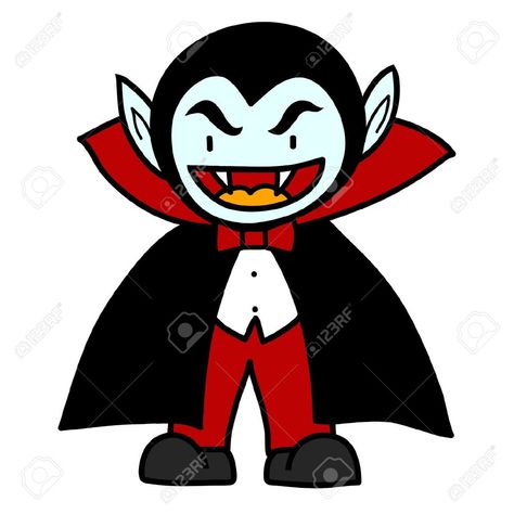 Simple Vampire Drawing, Vampire Drawings Easy, Cartoon Vampire Drawing, Vampire Drawing Easy, Vampire Doodle, Halloween Pictures To Draw, Dracula Cartoon, Cute Dracula, Vampire Clipart