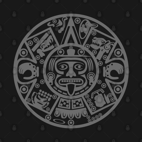 Check out this awesome 'Aztec+Calendar' design on @TeePublic! Aztec Calendar Drawing, Aztec Mask, South American Art, Aztec Culture, Aztec Calendar, Mexican Designs, Aztec Designs, Design Drawings, Calendar Design