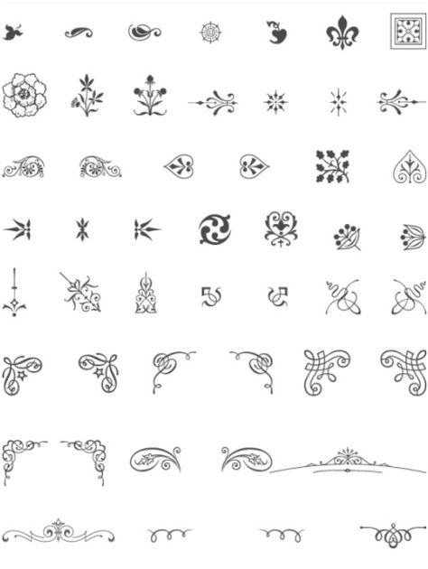 finger tattoo ideas Vector Ornaments, Arte Doodle, Desenho Tattoo, Ornament Frame, Vintage Ornaments, Finger Tattoos, Kraken, Frame Decor, Tiny Tattoos