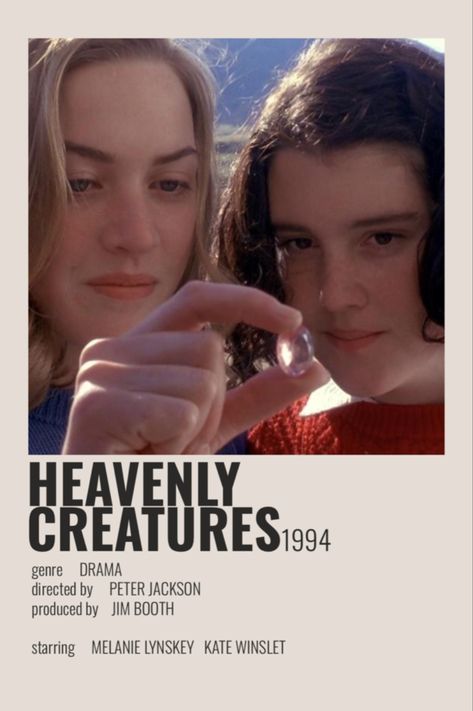 heavenly creatures 1994 polaroid poster Heavenly Creatures Movie, Heavenly Creatures 1994, Best Cinematography Movies, Cinematography Movies, Creature Movie, Heavenly Creatures, Night Film, Movie To Watch List, New Movies To Watch