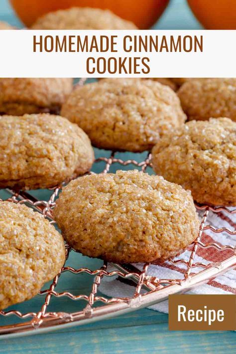 Homemade Cinnamon Cookies: - Home and Gardening Ideas Healthy Cinnamon Cookies, Cinnamon Cookies Recipe Easy, Homemade Cinnamon Chips Recipes, Cinnamon Spice Cookies Recipe, Copycat Cinnabon Cookies, Windmill Cookies Recipe Dutch, Windmill Cookies Recipe, Taste Of Home Cinnamon Sugar Cookies, Easy Cinnamon Cookies