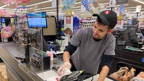 Safeway stores add 'sneeze guards' to checkout counters Checkout Counter, Sneeze Guards, Sneeze Guard, Chief Operating Officer, Floor Decal, Beauty Tips For Face, Healthy Skin Tips, Health Business, Business Technology