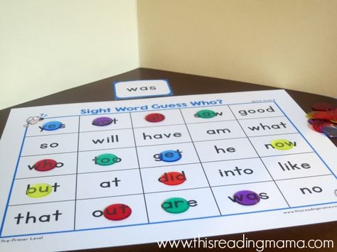 19 Hands-On Sight Words Activities for Beginning Readers Guess Who Printable, Sight Words Activities, Words Activities, Teaching Sight Words, Beginning Readers, File Folder Games, Folder Games, Sight Word Activities, Sight Word Games