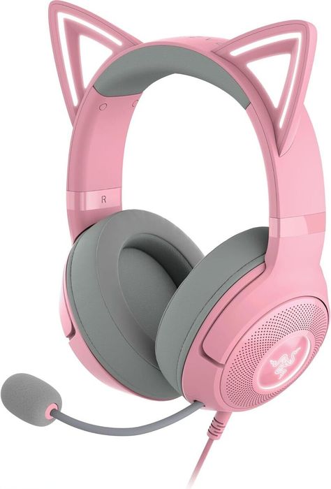 New! RAZER Kraken Kitty Edition V2 NC microphone USB Wired Gaming Headset - Pink was just added to eBay. Check it out! #eBay #eBaySeller Razer Kraken Kitty, Razer Gaming, Wireless Gaming Headset, Headphones With Microphone, Wired Headphones, Gaming Headphones, Wireless Headset, Gaming Headset, Surround Sound