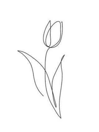 Line Art Embroidery Canvas Flowers, Doodle Tulip, Tulips Aesthetic Drawing, Tulips Drawing Aesthetic, Tattoos Tulip, Tulips Line Art, Tulip Tattoo Ideas, Draw Tulip, Drawing Tulips