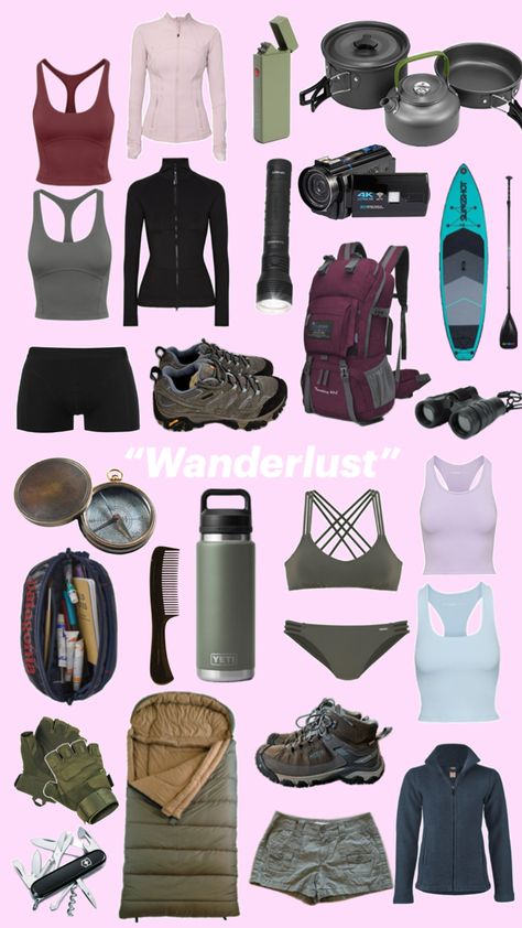 Camping Aesthetic Outfits, Backpacking Outfits, Trekking Outfit, Cute Hiking Outfit, Hiking Fits, Granola Girl Aesthetic, Hiking Outfit Women, Camping Aesthetic, Hiking Fashion