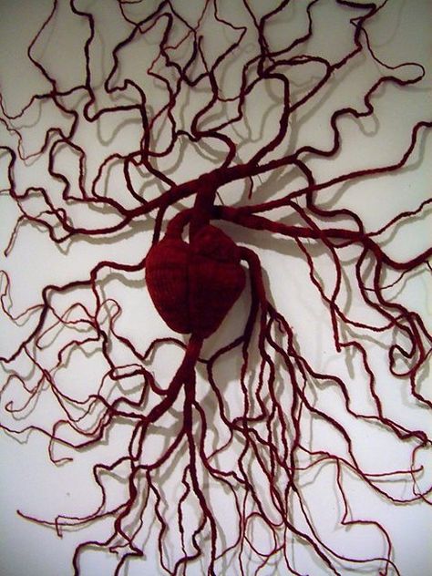 Heart Fashion Design, Entwined Art Gcse, Visceral Art, Heart Installation, Textile Heart, Human Heart Art, Heart Sculpture, Moving Art, Heart Aesthetic