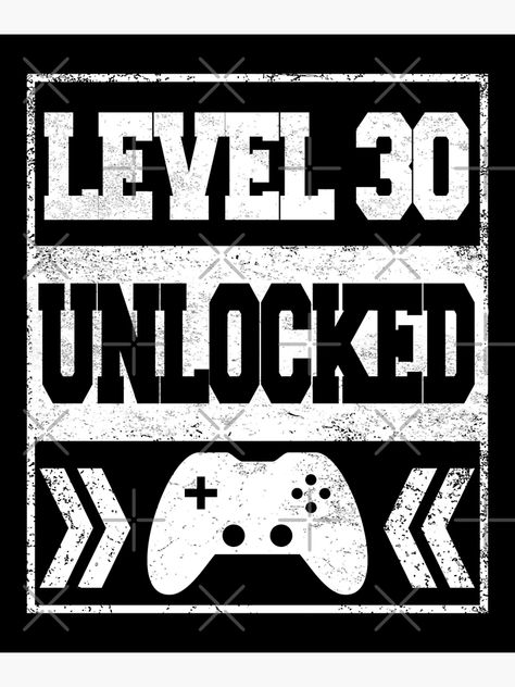 "Level 30 Unlocked - 30th Birthday Gaming Gift" Greeting Card for Sale by Luna-May | Redbubble Happy Birthday 30 Men, Happy 30th Birthday Men, 30th Birthday Men, 30th Birthday Cards, Happy 30th Birthday, Gaming Gifts, Man Birthday, 30th Birthday, School Gifts