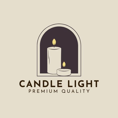 Candles Labels Design, Candle Logo Design Ideas, Square Border Design, Candle Packing, Photography Signature Logo, Brown Candle, Candle Logo Design, Candle Labels Design, Brown Candles