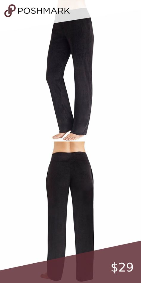 NWT- Women's Cuddle Duds Double Plush Velour Lounge Pant, Black Cuddle Duds, Cuddl Duds, Lounge Pants, Lounge, Pants, Black, Trousers