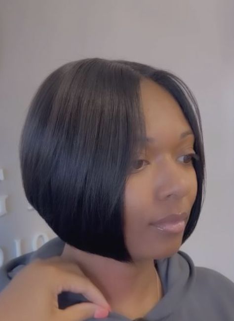 Black Bobs On Black Women, Short Bob Middle Part, Natural Bob Cut Black Women, Short Bob Black Women, Short Bob Hairstyles For Black Women, Very Short Bob Black Women, Bobs On Black Women Real Hair, Layered Bob Hairstyles For Black Women, Black Women Bob Hairstyles