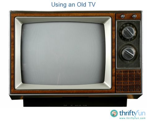 This is a guide about using an old TV. Do you have an older TV that may not be compatible with current digital requirements? There may still be some uses for your old set. Crt Tv, Tv Vintage, Radio Vintage, Vintage Television, Television Set, Tv Sets, Ipad Mini Case, First Tv, Box Tv