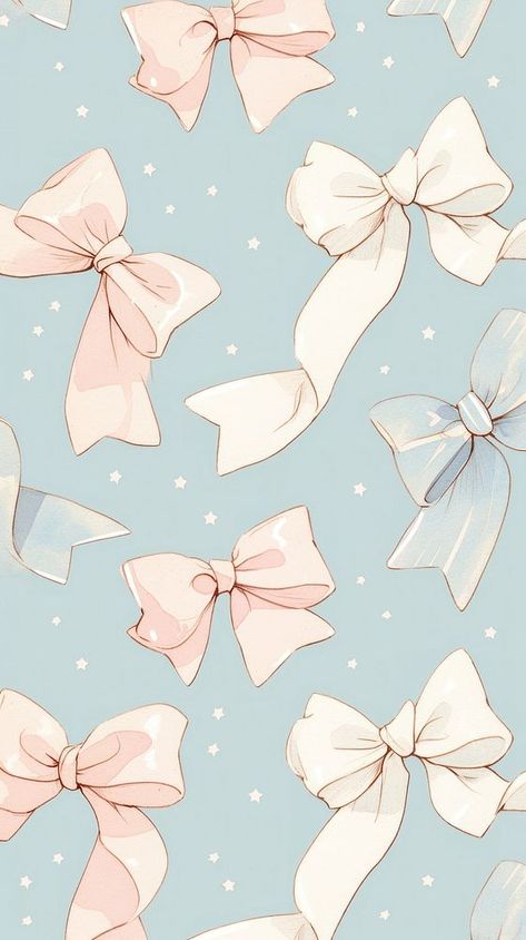 Bow Pattern Wallpaper, Aesthetic Bow Wallpaper, Phone Wallpaper For Women, Bow Tie Wallpaper, Blue Ribbon Wallpaper, Blue Bow Wallpaper, Pink Christmas Iphone Wallpaper, Bow Background, Real Wallpaper