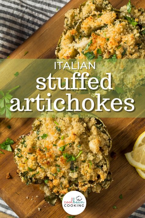 Giada Artichoke Recipes, Artichoke Recipes Stuffed, How To Make Stuffed Artichokes, Baked Stuffed Artichokes Italian, Breaded Artichoke Recipes, Stuffed Artichokes In Crockpot, Stuffed Artichoke Bottoms Recipes, Italian Artichokes Recipes, Easy Stuffed Artichokes