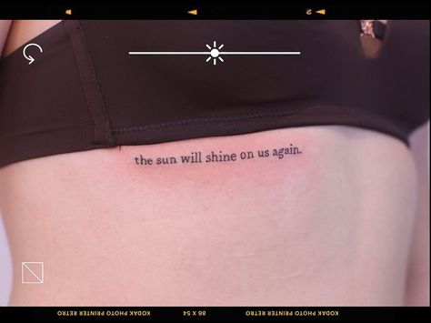 The sun will shine on us again.💫 'Original. No filter.' | Instagram The Sun Will Shine On Us Again Tattoo, The Sun Will Shine On Us Again, Again Tattoo, The Sun Will Shine Again, Teen Doctor, Filter Instagram, No Filter, Instagram Filter, Tattoo Inspo