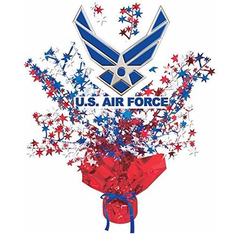 Air Force Party, Ideas For Party Decorations, Air Force Graduation, Deployment Party, Air Force Birthday, Budget Birthday, Silver Party Decorations, Star Centerpieces, Patriotic Centerpieces