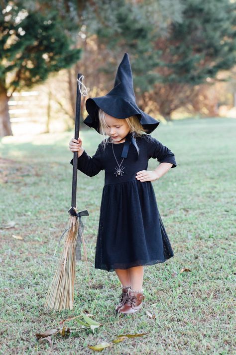 Witch DIY Toddler Costume, Witch Costume Diy Witch Costume Kids, Kids Witch Costume Diy, Witch Costume Diy Kids, Witch Dress Diy, Girls Witch Costume Diy, Witch Costumes Kids, Toddler Witch Costume Diy, Toddler Witch Costume, Girl Witch Costume Kids Diy