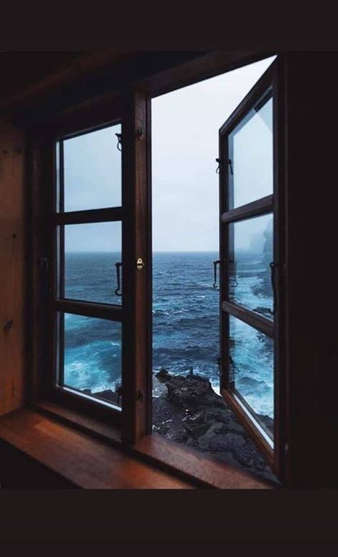 Dark Nautical Aesthetic, Nautical Aesthetic, Beyond The Sea, Cottage By The Sea, Farmhouse Decoration, Window View, Through The Window, Kiev, Land Scape