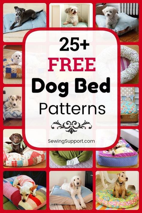 Dog Bed DIY25free dog bed sewing patternsprojectsand tutorials for fabric dog beds and pillowsMany simple and easy designsInstructions for how to make your own homemade dog bedDog Bed Diy Sewing Projects Dog Bed Sewing, Dog Bed Pattern, Dog Bed Diy, Dog Bed Sewing Pattern, Easy Dog Bed, Pet Bed Pattern, Dog Beds Homemade, Dog Clothes Patterns Sewing, Diy Pet Bed