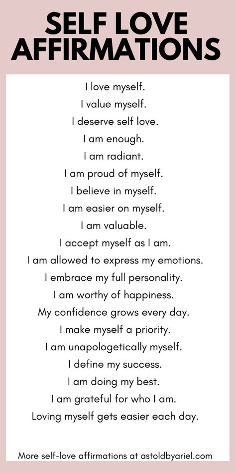 Importance Of Self Care, Affirmations Confidence, Self Love Journey, Healing Affirmations, I Am Affirmations, Gratitude Affirmations, Loving Yourself, Self Confidence Tips, Daily Positive Affirmations