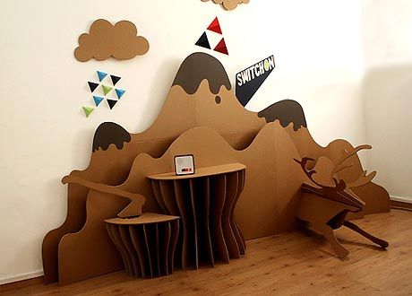 Cardboard Design, Cardboard Display, 3d Modelle, Exhibition Display, Cardboard Art, Cardboard Furniture, Design Magazine, Diy Cardboard, Cardboard Crafts