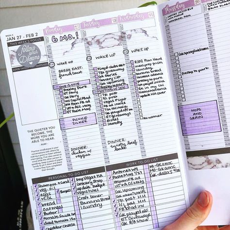 Passion Planner on Instagram: “"Mid-Week snapshot in my @passionplanner 💜 I find myself mixing up the structure of my spreads almost every week based on my needs that…” Passion Planner Weekly Spread, Passion Planner Ideas, Passion Planner Inspiration, Hobonichi Spread, Everyday Checklist, 2025 Planner, Calendar Designs, Study Aesthetics, Study Buddy