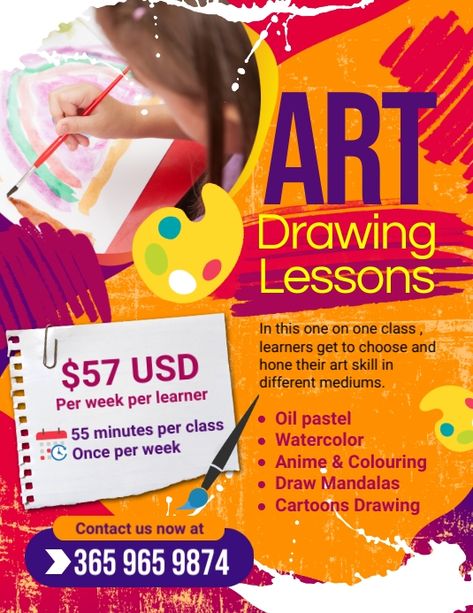 Basic Drawing, Different Media, 3d Drawings, Online Ads, Watercolor Drawing, Drawing Lessons, Oil Pastel, Art Classes, Art Drawing