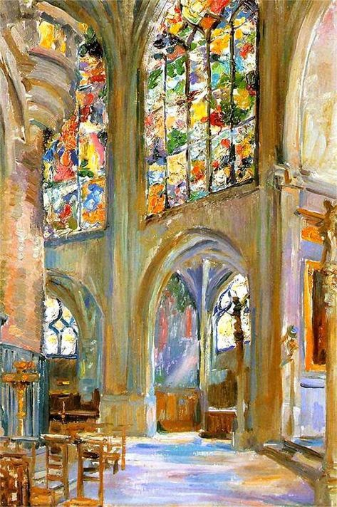 Irma Stern, Piskel Art, Country Churches, Arte Peculiar, Art Interiors, Gothic Church, Polish Art, The Gothic, Arte Inspo