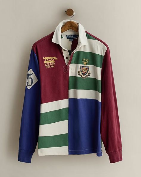 2009 Patchwork Rugby Shirt - Size XL Ralph Lauren Rugby Shirt, Patchwork Designs, Rugby Shirt, The Fall, Rugby, Ralph Lauren, Sleeve Length, Fashion Outfits, Mens Outfits