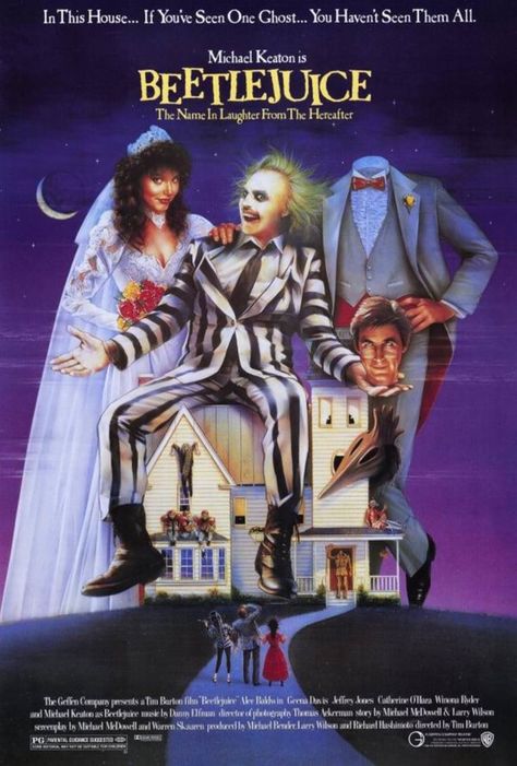 Beetlejuice Michael Keaton, Human Centipede, 80s Movie Posters, Beetlejuice Movie, Danny Elfman, Geena Davis, Harry Belafonte, Catherine O'hara, Michael Keaton