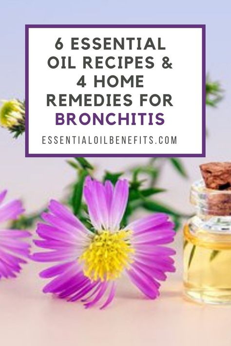 Essential Oil For Bronchitis, Home Remedies For Bronchitis, Natural Asthma Remedies, Essential Oils For Colds, Ayurvedic Remedies, Asthma Attacks, Face Wrinkles, Diffuser Blends, Essential Oil Recipes