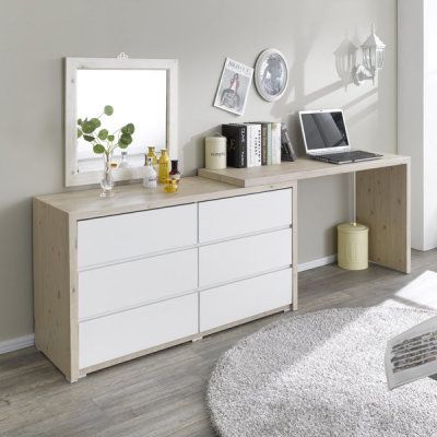 Dresser And Desk Combo, Camera Ikea, Desk Dresser Combo, Small Bedroom Hacks, Wooden Dressing Table, Drawer Cabinets, Windows To The Soul, Bedroom Hacks, Wooden Drawer