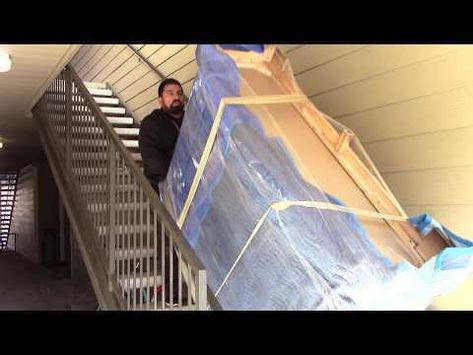 Moving Large Furniture https://t.co/jfjEpVmgZh via mvgstudiocityca College Storage, Up Stairs, Planning A Move, Stair Gallery, Furniture Sliders, Office Moving, Scandinavian Nursery, Professional Movers, Furniture Movers