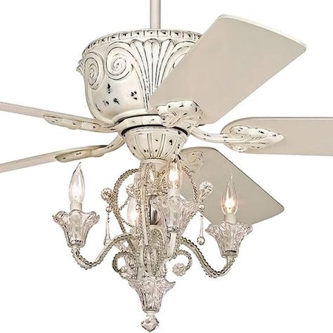 Antique Reproduction & Traditional Style Ceiling Fans - Deep Discount Lighting Ceiling Fan French Country, Light Kits For Ceiling Fans, Chandelier With Ceiling Fan, Shabby Chic Ceiling Fans With Lights, Shabby Chic Ceiling Fan, Vintage Chandelier Fan, French Ceiling Fan, Elegant Ceiling Fans, Vintage Style Ceiling Fans