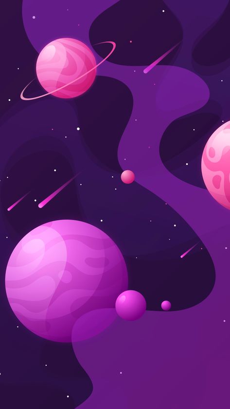 Retro Space Background, Solar System Vector, Galaxy Vector Illustration, Colorful Space Aesthetic, Play Store Games, Planets Illustration, Universe Illustration, Galaxy Illustration, Planet Illustration