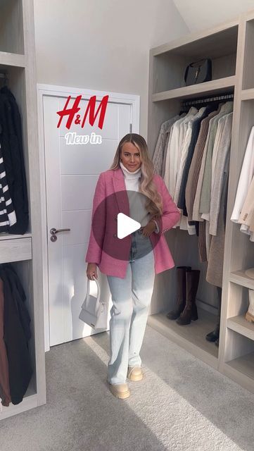 PERRIE SIAN on Instagram: "Part 2 of my @hm order - I am LOVING H&M right now 🥲🙌🏻💖

The first dress is SO flattering would be really good for work wear, also the pink blazer wowwww 🥹

What’s your fave look? 1,2,3 or 4? Let me know in the comments ⤵️🥰

Will link everything on stories!" Pink Blazer Outfit Work, Perrie Sian, Pink Blazer Outfit, Hm Outfits, I Am Loving, Pink Blazer, Blazer Outfits, Pink Shoes, Vogue Fashion