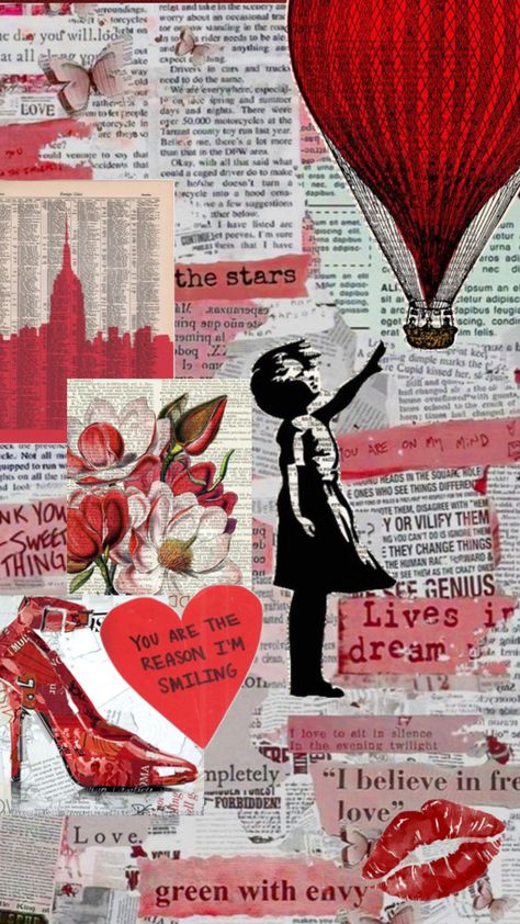 #red #newspaper #aesthetic #Banksy #love Red Newspaper Aesthetic, Newspaper Aesthetic Wallpaper, Red Newspaper, Newspaper Aesthetic, Same Old Love, Aesthetic Red, Love Days, Banksy, Aesthetic Wallpaper