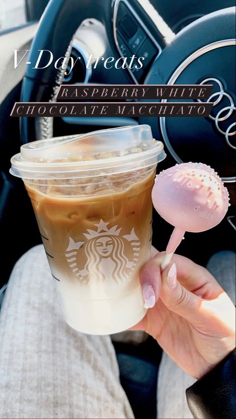 How to order: Grande Iced Caramel Macchiato with no caramel drizzle & no vanilla syrup. 2 shots of blonde espreso + 3 pumps of white choc. mocha sauce + 3 pumps of raspberry syrup with milk of your choice 🤍 #starbucks #starbucksrecipes #starbucksdrinksrecipes Mocha Sauce, Iced Caramel Macchiato, Ice Caramel Macchiato, Starbucks Orders, Starbucks Order, Raspberry White Chocolate, Caramel Drizzle, White Choc, How To Order Starbucks